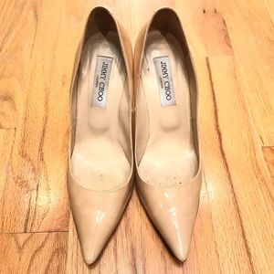 JIMMY CHOO Nude Heels Sz 39.5